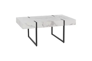 Soffbord Beliani Merced White||Black - Møbler - Borde - Sofabord
