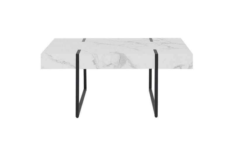 Soffbord Beliani Merced White||Black - Møbler - Borde - Sofabord