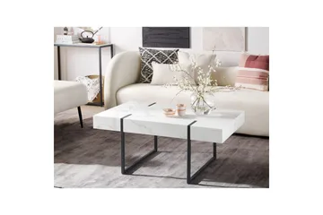 Soffbord Beliani Merced White||Black - Møbler - Borde - Sofabord