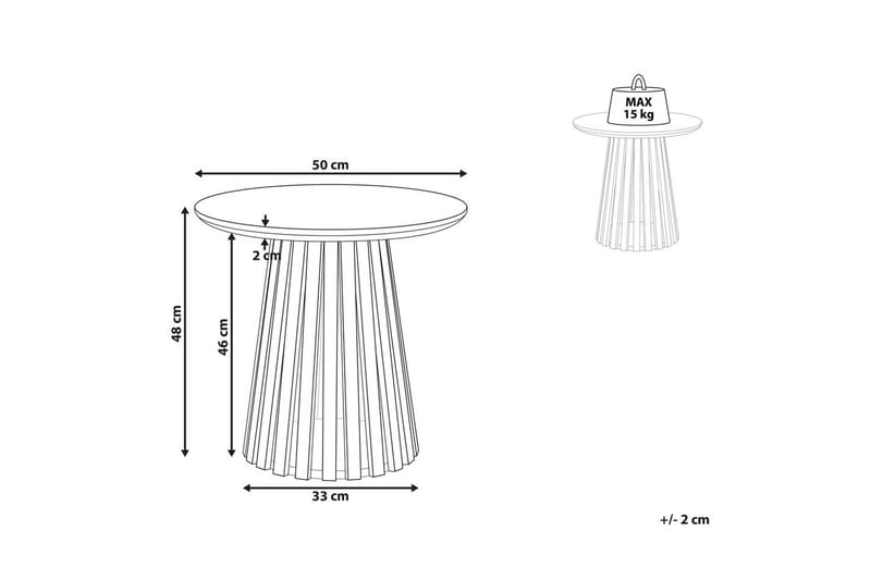 Soffbord Beliani Mesilla Dark wood - Møbler - Borde - Sofabord