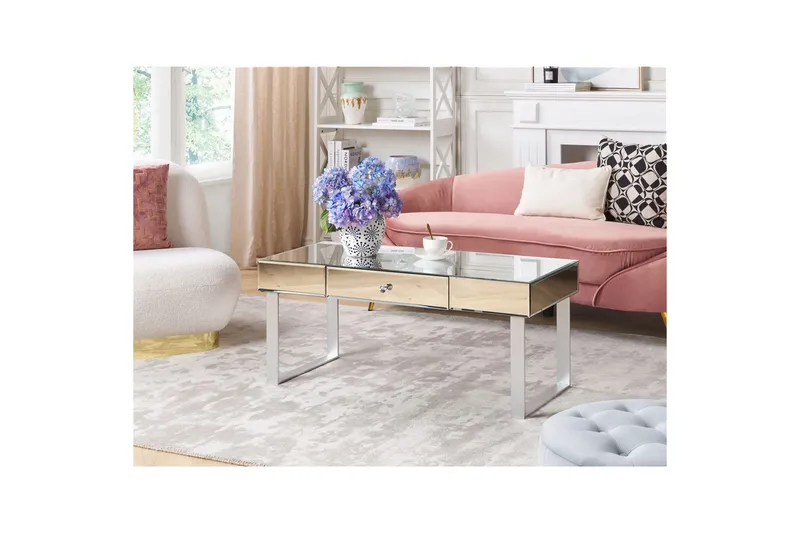 Soffbord Beliani Nesle Silver - Møbler - Borde - Sofabord