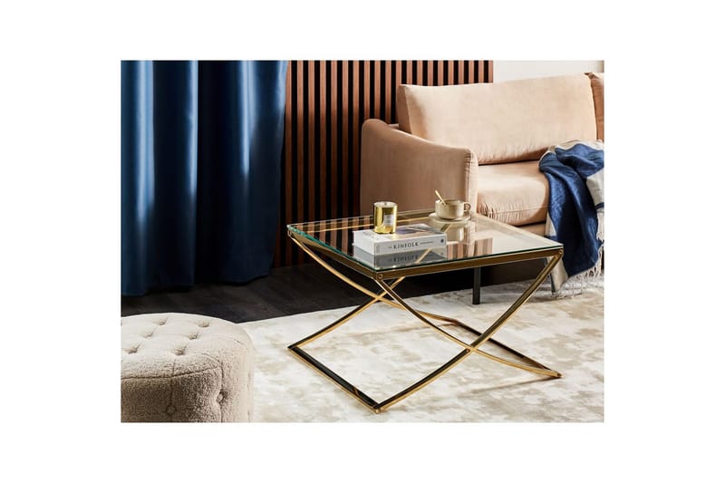 Soffbord Beliani Ringgold GOLD - Møbler - Borde - Sofabord
