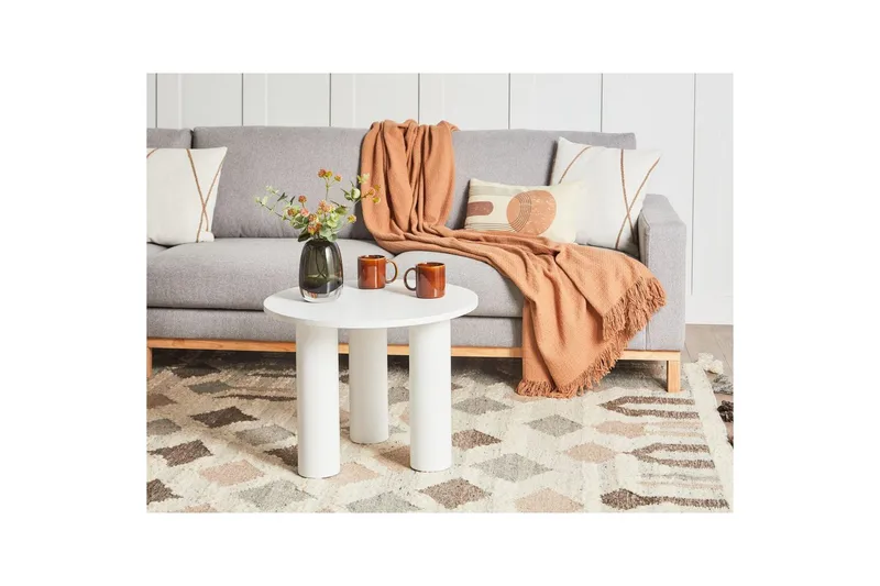 Soffbord Beliani Senoia Ljus trä White - Møbler - Borde - Sofabord