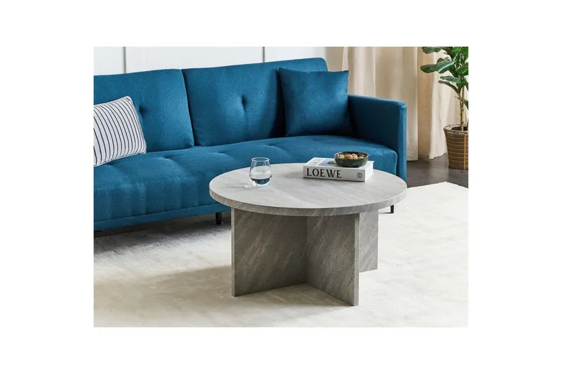 Soffbord Beliani Stanton Grå Grey - Møbler - Borde - Sofabord