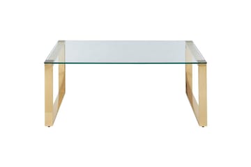 Soffbord Beliani Tilon Guld/transparent GOLD||Transparent - Møbler - Borde - Sofabord