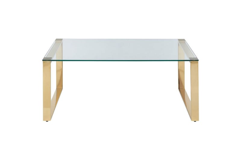 Soffbord Beliani Tilon Guld/transparent GOLD||Transparent - Møbler - Borde - Sofabord