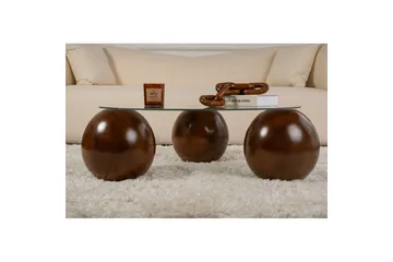Soffbord Nordure Sibas Soffbord 85 cm Brun - Møbler - Borde - Sofabord