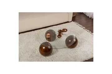 Soffbord Nordure Sibas Soffbord 85 cm Brun - Møbler - Borde - Sofabord