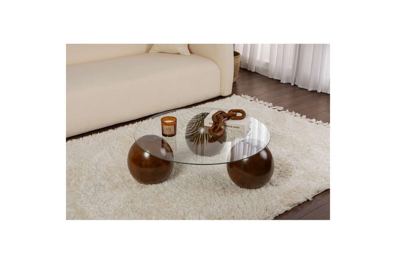 Soffbord Nordure Sibas Soffbord 85 cm Brun - Møbler - Borde - Sofabord