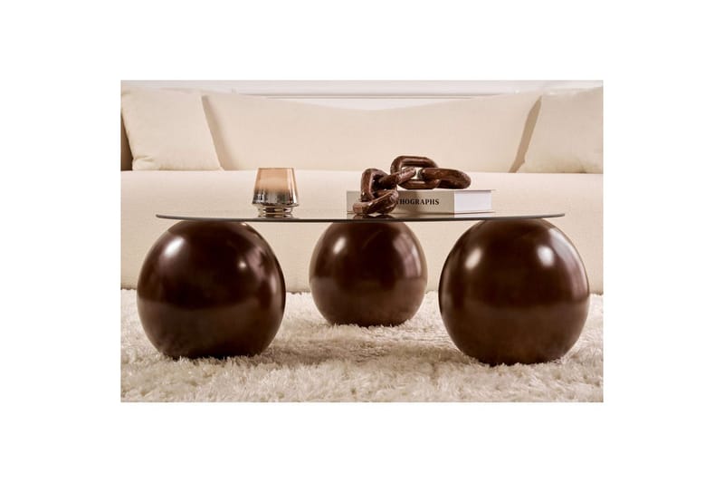 Soffbord Nordure Sibas Soffbord 85 cm Brun - Møbler - Borde - Sofabord