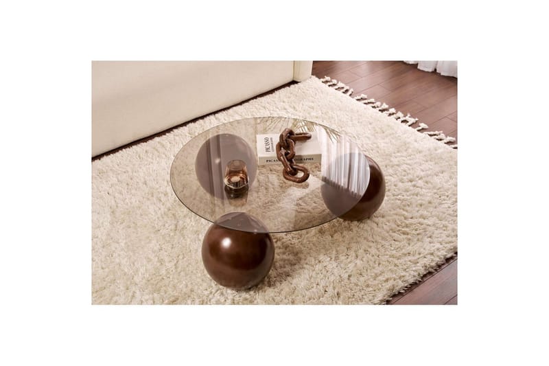 Soffbord Nordure Sibas Soffbord 85 cm Brun - Møbler - Borde - Sofabord