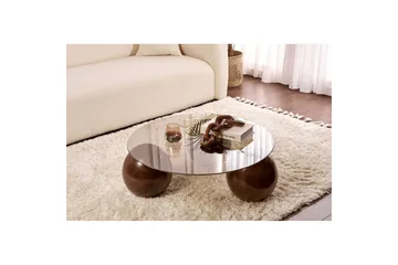 Soffbord Nordure Sibas Soffbord 85 cm Brun - Møbler - Borde - Sofabord