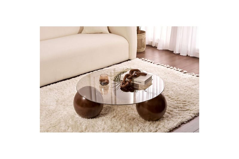 Soffbord Nordure Sibas Soffbord 85 cm Brun - Møbler - Borde - Sofabord