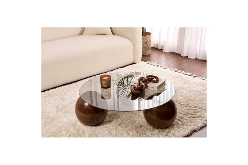 Soffbord Nordure Sibas Soffbord 85 cm Mörkbrun - Møbler - Borde - Sofabord