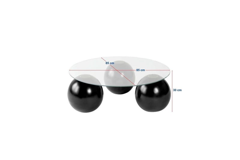Soffbord Nordure Sibas Soffbord 85 cm Mörkbrun - Møbler - Borde - Sofabord
