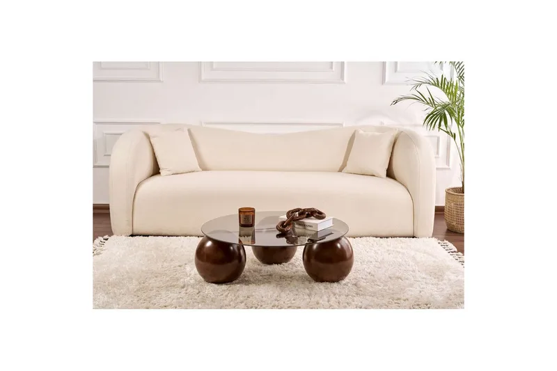 Soffbord Nordure Sibas Soffbord 85 cm Mörkbrun - Møbler - Borde - Sofabord