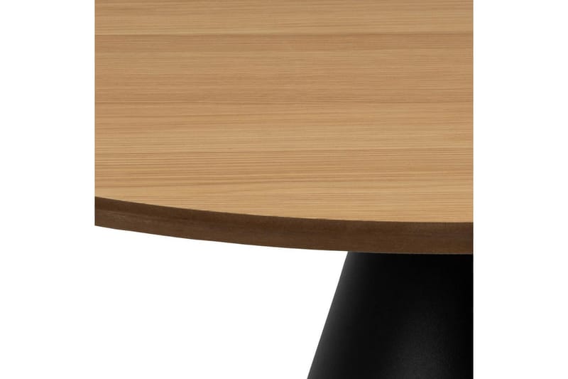 Soli Ø65 cm Rundt Sofabord i Træ med Konisk Fod - Beige - Møbler - Borde - Sofabord