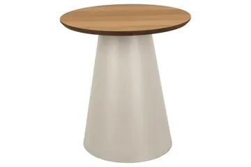 Soli 45 cm Rundt Sofabord i Lyst Træ - Brun - Møbler - Borde - Sofabord