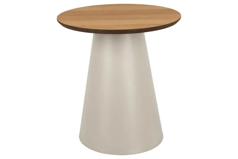 Soli 45 cm Rundt Sofabord i Lyst Træ - Brun - Møbler - Borde - Sofabord