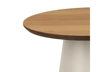 Soli 45 cm Rundt Sofabord i Lyst Træ - Brun - Møbler - Borde - Sofabord