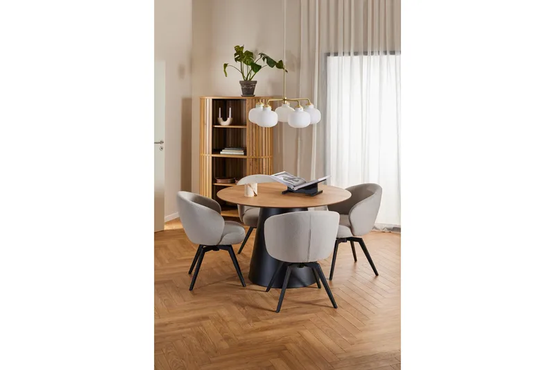 Soli Spisebord 120x120 cm Rund - Natur - Møbler - Borde - Spisebord og køkkenbord