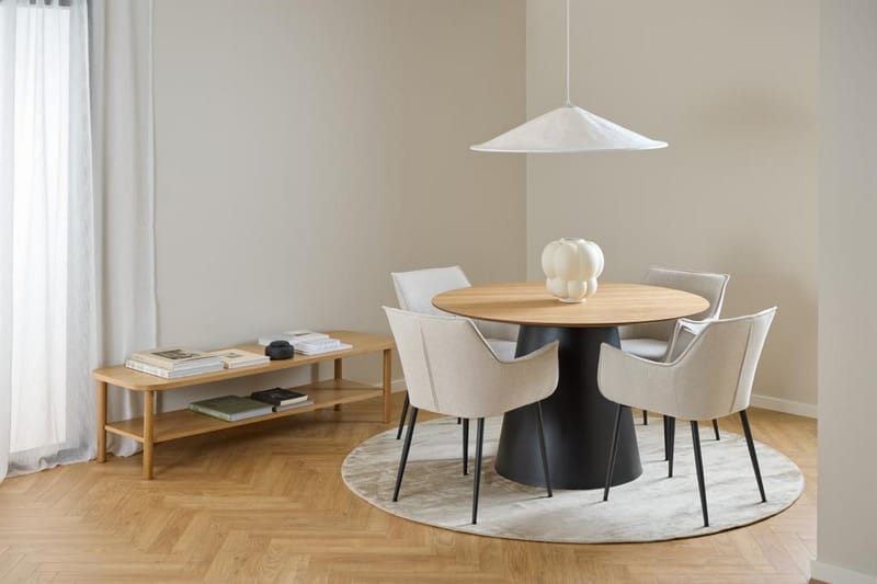 Soli Spisebord 120x120 cm Rund - Natur - Møbler - Borde - Spisebord og køkkenbord