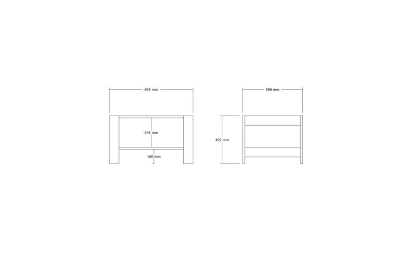 Sorin Sofabord 69,8 cm - Valnød - Møbler - Borde - Sofabord