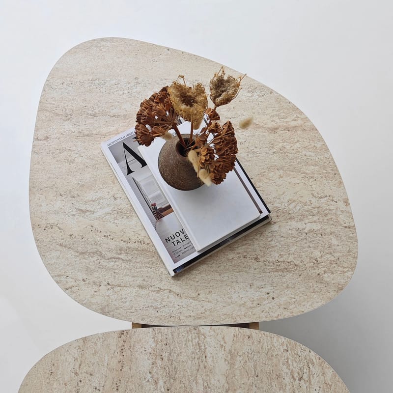 Sovranor sofabord 125 cm - Travertin - Møbler - Borde - Sofabord