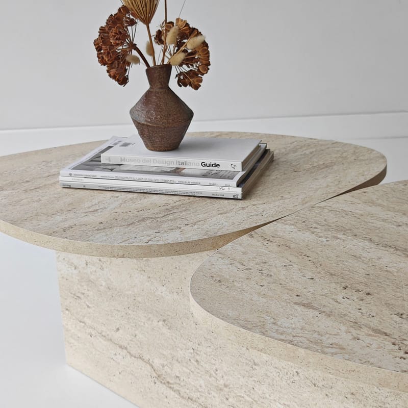 Sovranor sofabord 125 cm - Travertin - Møbler - Borde - Sofabord
