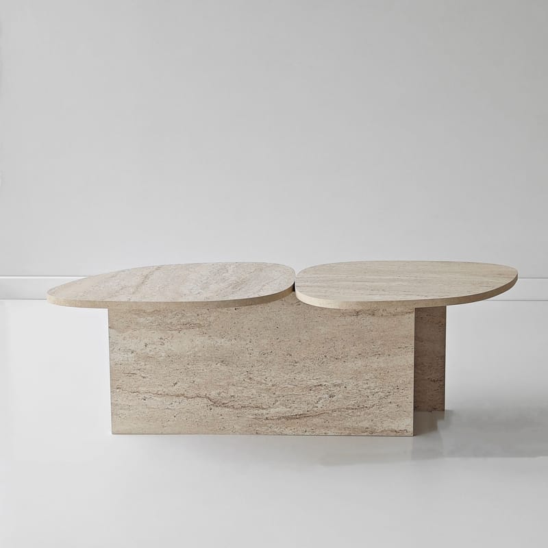 Sovranor sofabord 125 cm - Travertin - Møbler - Borde - Sofabord