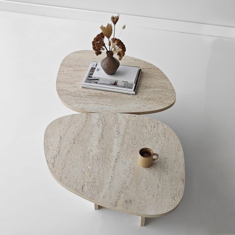 Sovranor sofabord 125 cm - Travertin - Møbler - Borde - Sofabord