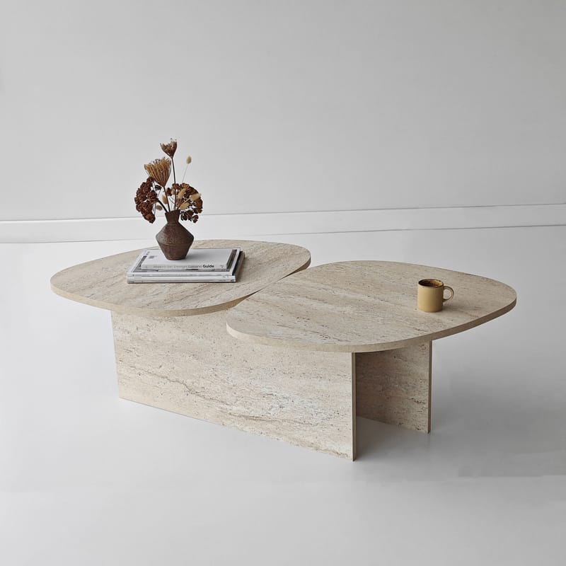 Sovranor sofabord 125 cm - Travertin - Møbler - Borde - Sofabord
