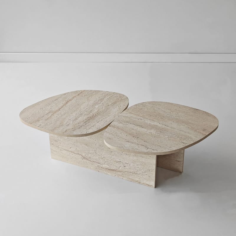 Sovranor sofabord 125 cm - Travertin - Møbler - Borde - Sofabord