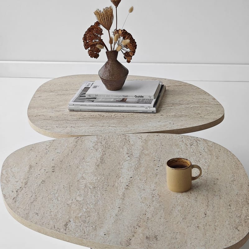 Sovranor sofabord 125 cm - Travertin - Møbler - Borde - Sofabord