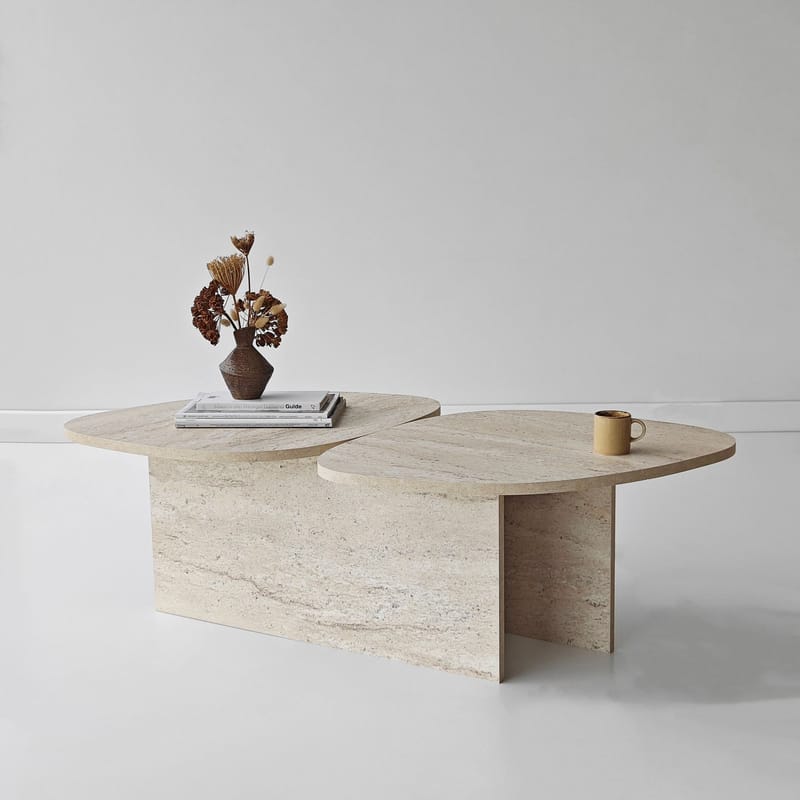 Sovranor sofabord 125 cm - Travertin - Møbler - Borde - Sofabord