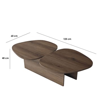 Sovranor sofabord 125 cm - Valnød - M øbler - Borde - Sofabord