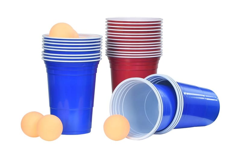 Beer Pong-Sæt 0,5 L Plastik - Beer pong bord