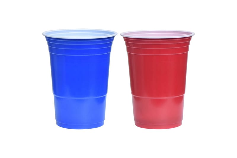 Beer Pong-Sæt 0,5 L Plastik - Beer pong bord