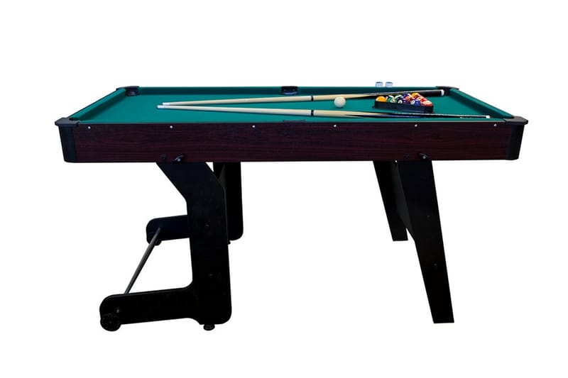 Blackwood Billard Sammenfoldelig 5' - Sort|Grøn - Billardbord