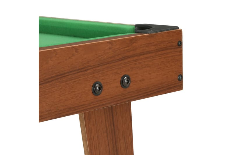 Mini-poolbord 92 x 52 x 19 cm brun og grøn - Brun - Billardbord