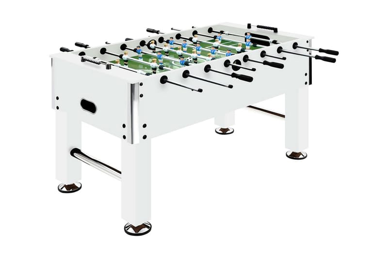 bordfodboldbord 60 kg 140x74,5x87,5 cm hvid - Møbler - Borde - Spilleborde - Bordfodbold