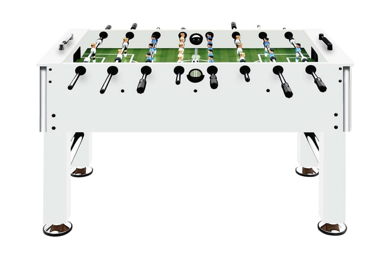 bordfodboldbord 60 kg 140x74,5x87,5 cm hvid - Møbler - Borde - Spilleborde - Bordfodbold