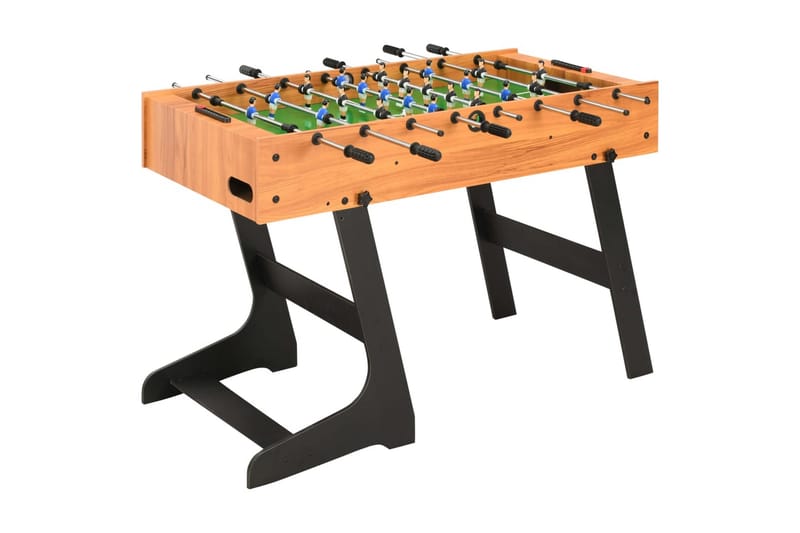 Foldbart bordfodboldbord 121 x 61 x 80 cm lysebrun - Brun - Bordfodbold