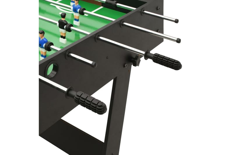 Foldbart bordfodboldbord 121 x 61 x 80 cm sort - Sort - Møbler - Borde - Spilleborde - Bordfodbold