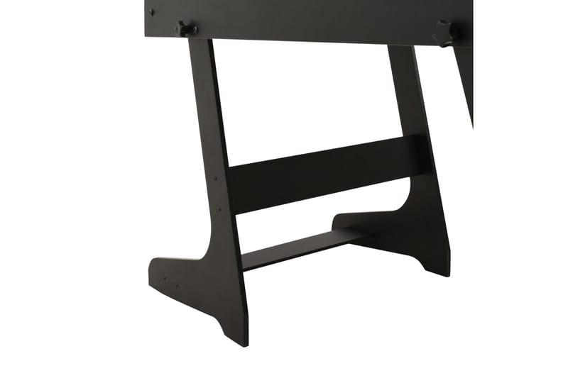 Foldbart bordfodboldbord 121 x 61 x 80 cm sort - Sort - Møbler - Borde - Spilleborde - Bordfodbold