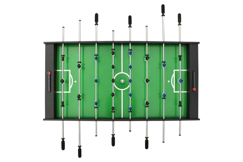 Foldbart bordfodboldbord 121 x 61 x 80 cm sort - Sort - Møbler - Borde - Spilleborde - Bordfodbold