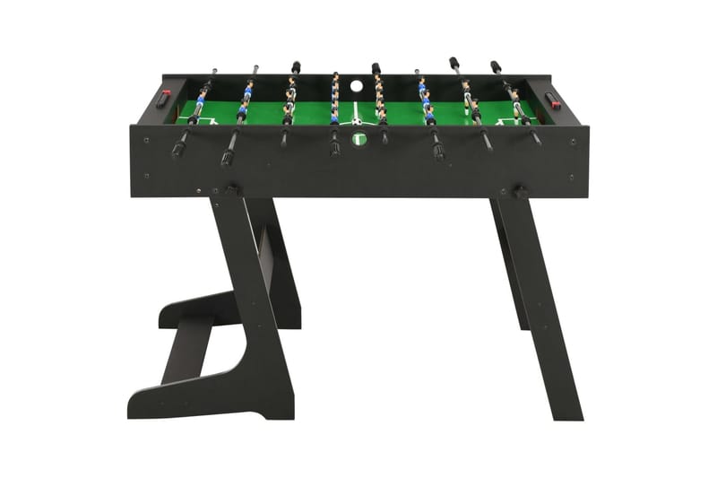 Foldbart bordfodboldbord 121 x 61 x 80 cm sort - Sort - Møbler - Borde - Spilleborde - Bordfodbold