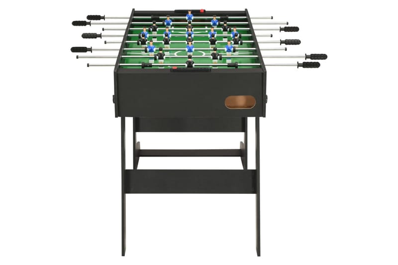 Foldbart bordfodboldbord 121 x 61 x 80 cm sort - Sort - Møbler - Borde - Spilleborde - Bordfodbold