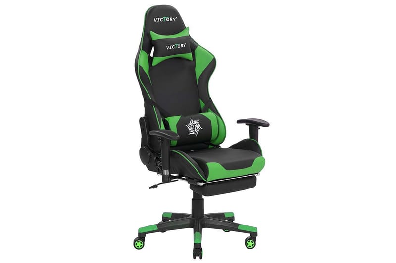 Gamingstol Victory Sort/Grøn - Sort/Grøn - Møbler - Borde - Spilleborde - Pokerbord