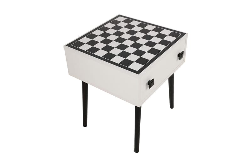 Marilla skakbord 50 cm - Hvid / Sort - Møbler - Borde - Spilleborde - Skakbord